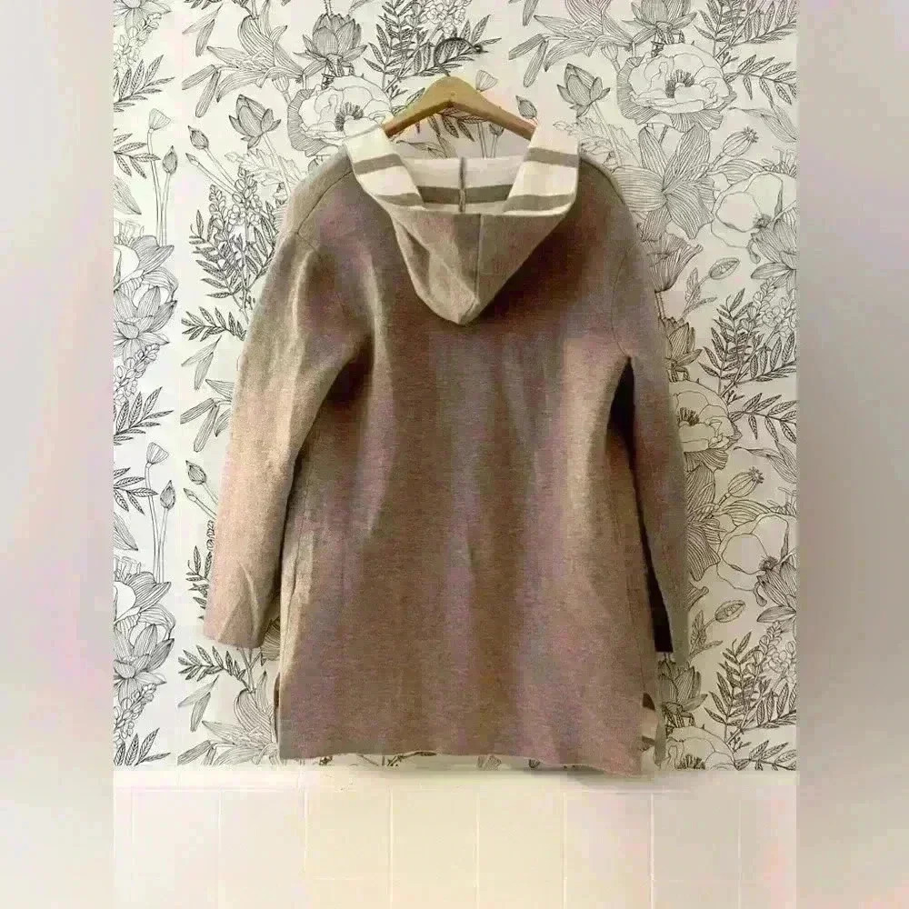 ZARA Women’s Knit Striped Cardigan with Hood Size 13-14 - Picture 3 of 3